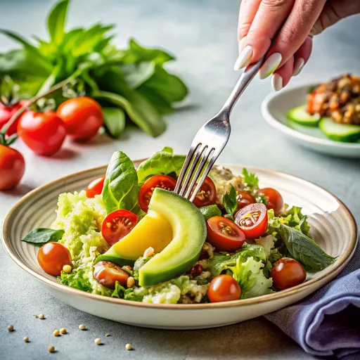 Salad Quinoa Alpukat Segar