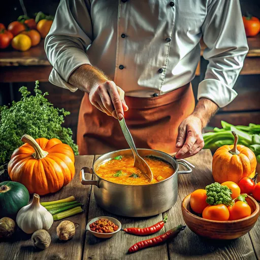 Sup Labu Kuning dan Lentil Merah